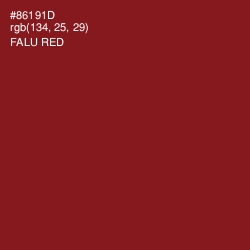 #86191D - Falu Red Color Image